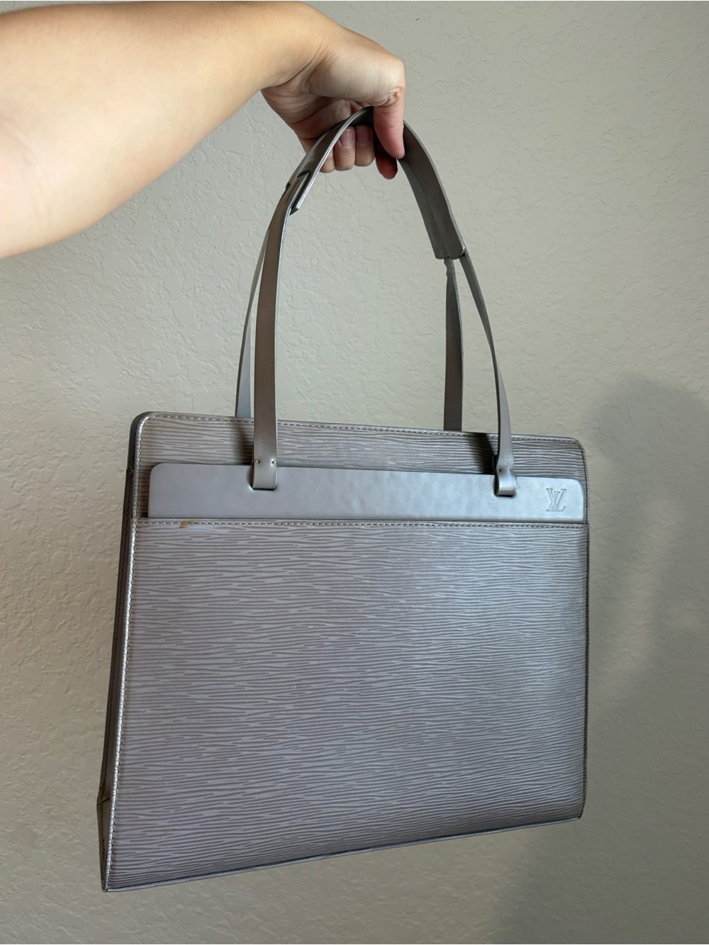 Louis Vuitton Grey Croisette PM Epi Leather Shoulder Bag